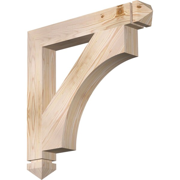 Ekena Millwork Westlake Arts & Crafts Smooth Bracket, Douglas Fir, 3 1/2"W x 26"D x 26"H BKT04X26X26WTL03SDF - main